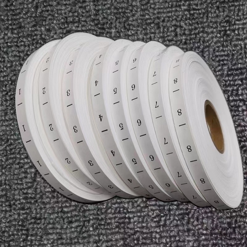 Baby Clothing Tags - 3000 STKS/Roll 1-100 Nummer Grootte Etiketten