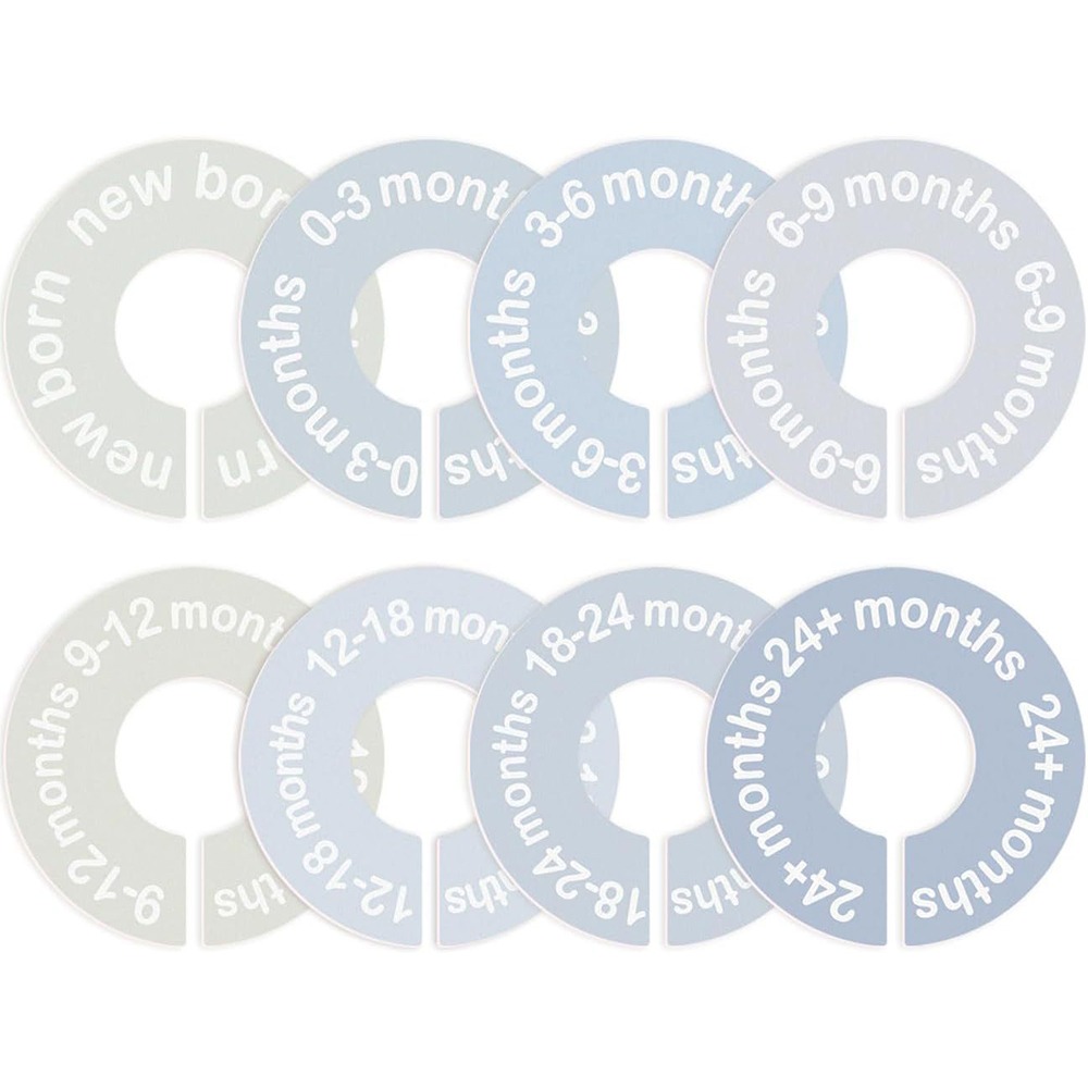 Baby Clothing Tags - 68/9 Stuks Organiserende Hangers Babykleding Maatverdelers