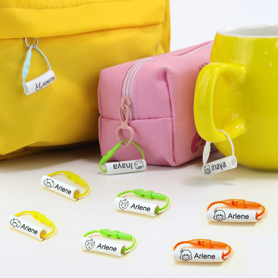Baby Clothing Tags - Aangepaste naamring hanger babyschoenen schooltas beker