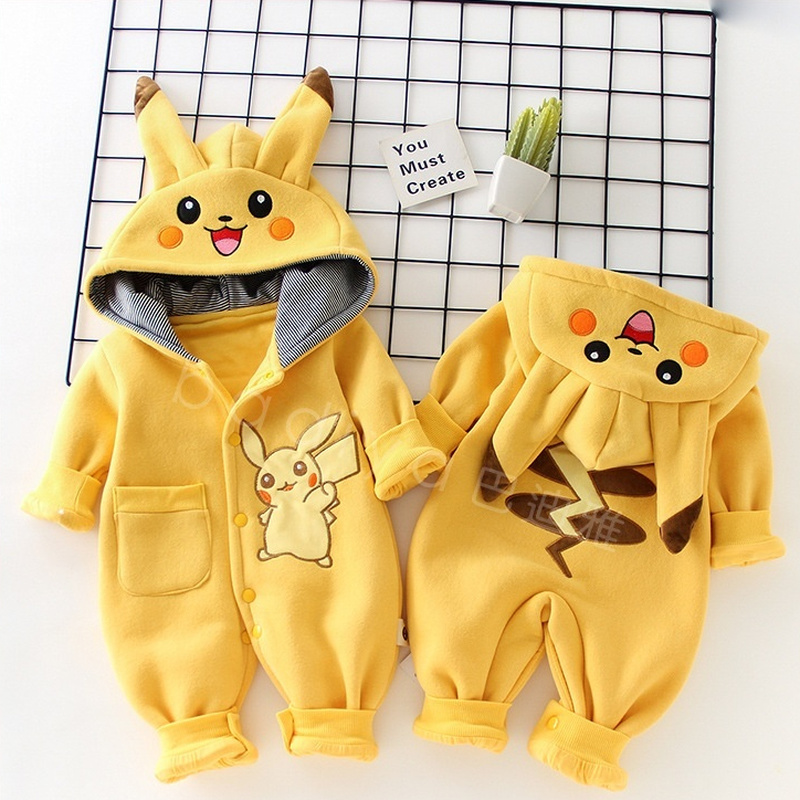 Baby Clothing In Japan - Cartoon Pocket Monsters Baby Pyjama Pasgeboren