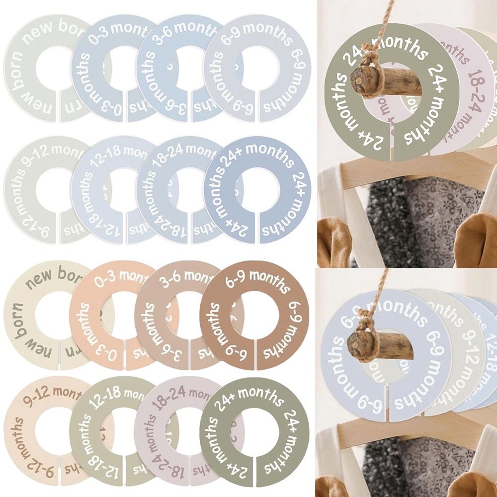 Baby Clothing Tags - 68/9 Stuks Organiserende Hangers Babykleding Maatverdelers