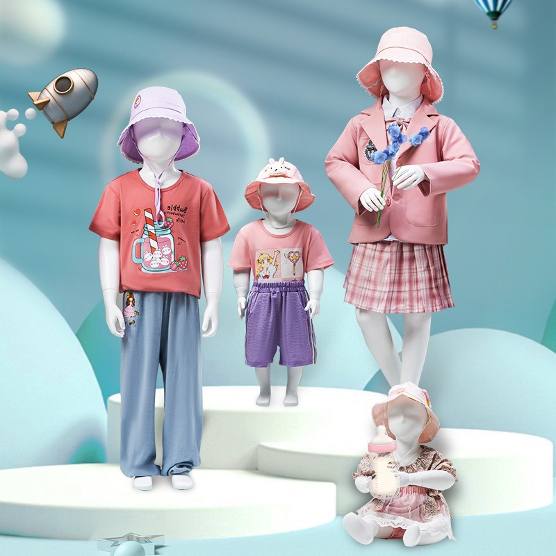 Baby Clothing Model - Kindermodelpoppen, volledige lichaamslengte, kinderkledingwinkel, babykleding displayrek,