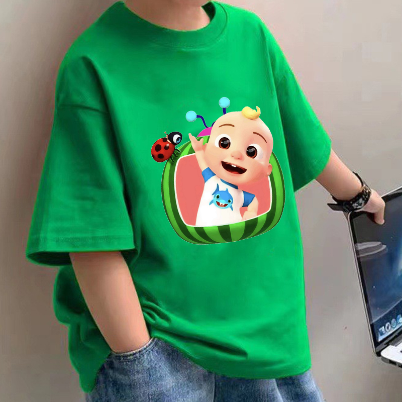 Baby Clothing Us - Cocomelons Baby T-shirts Anime Katoen Korte