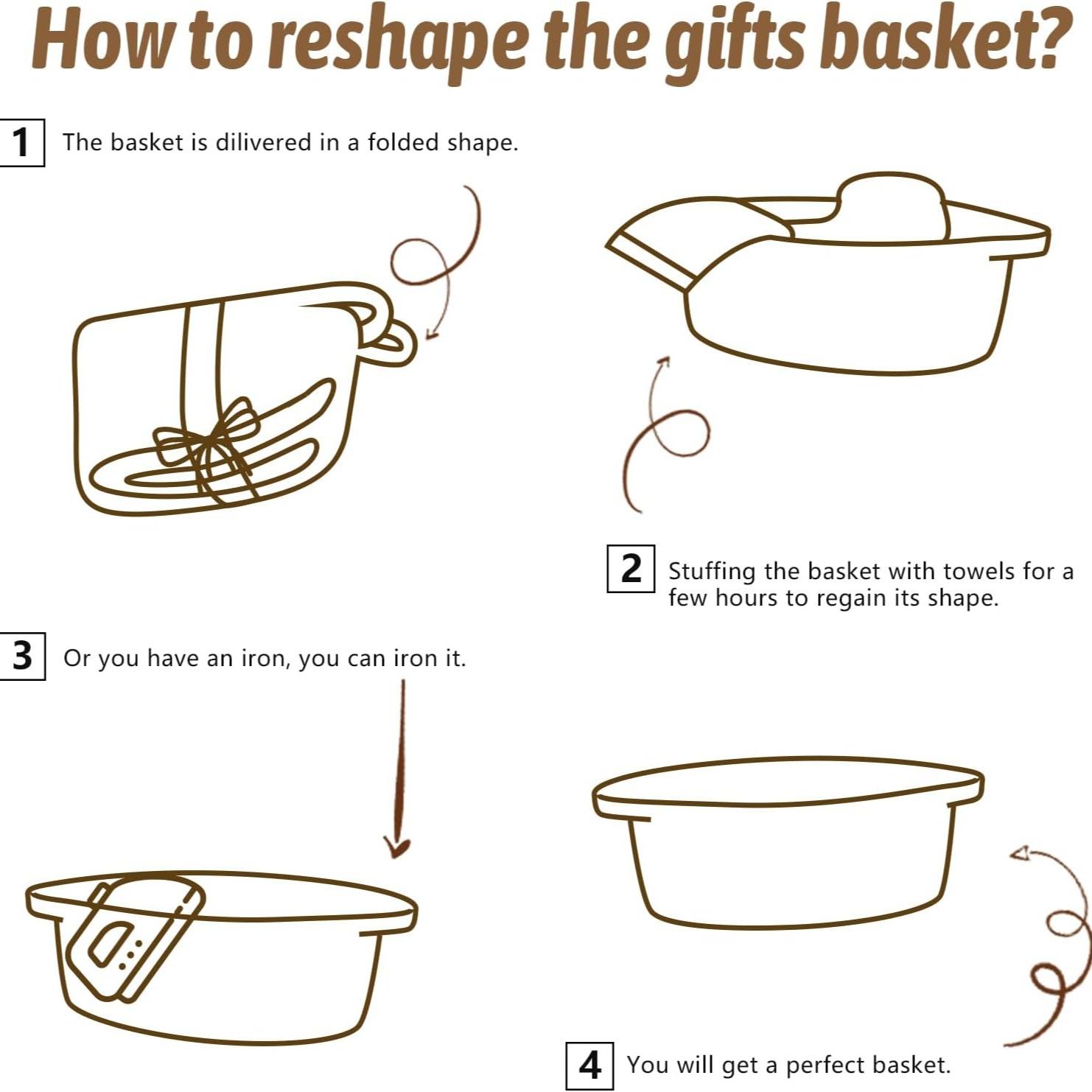 Geweven manden met cadeauzakje - Baby Clothing Basket recensie en prijs