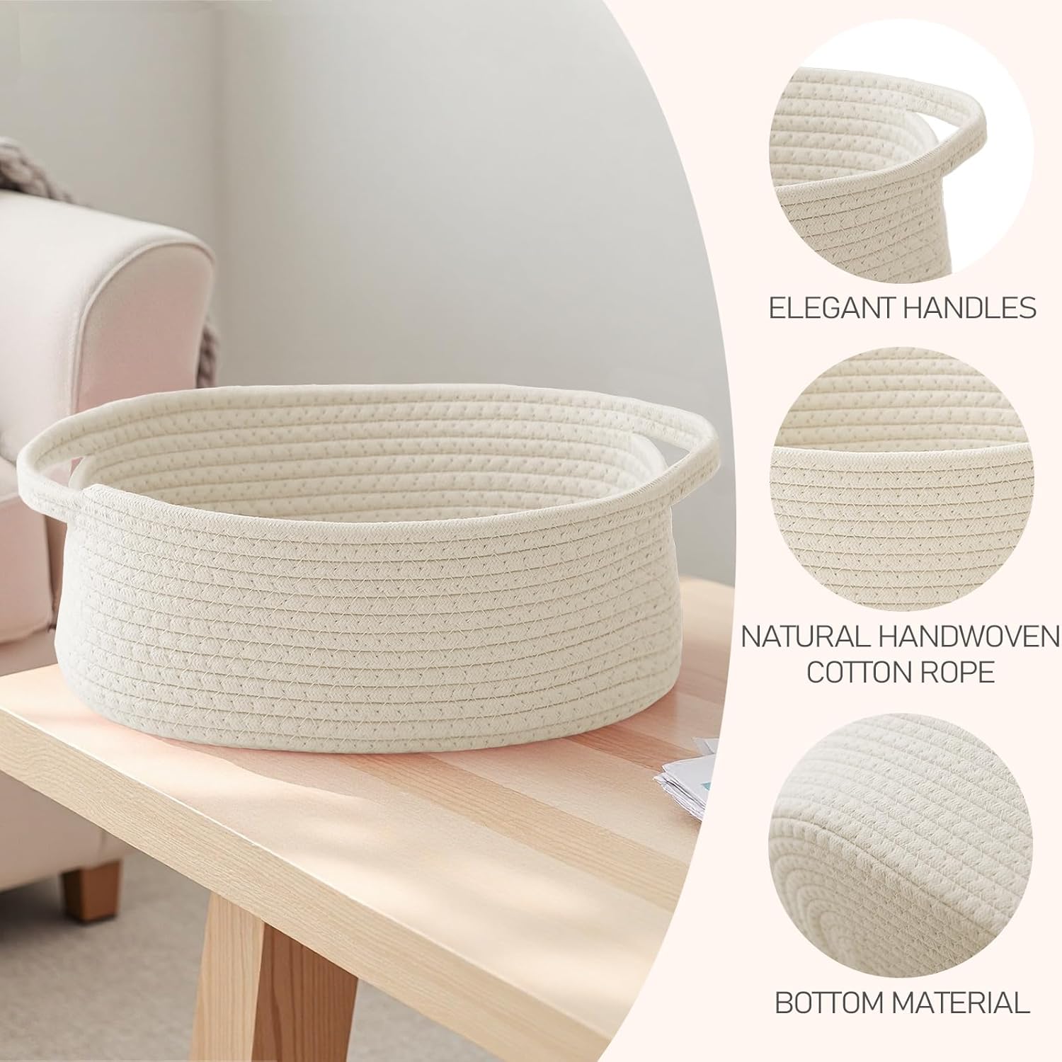 Geweven manden met cadeauzakje - Baby Clothing Basket recensie en prijs