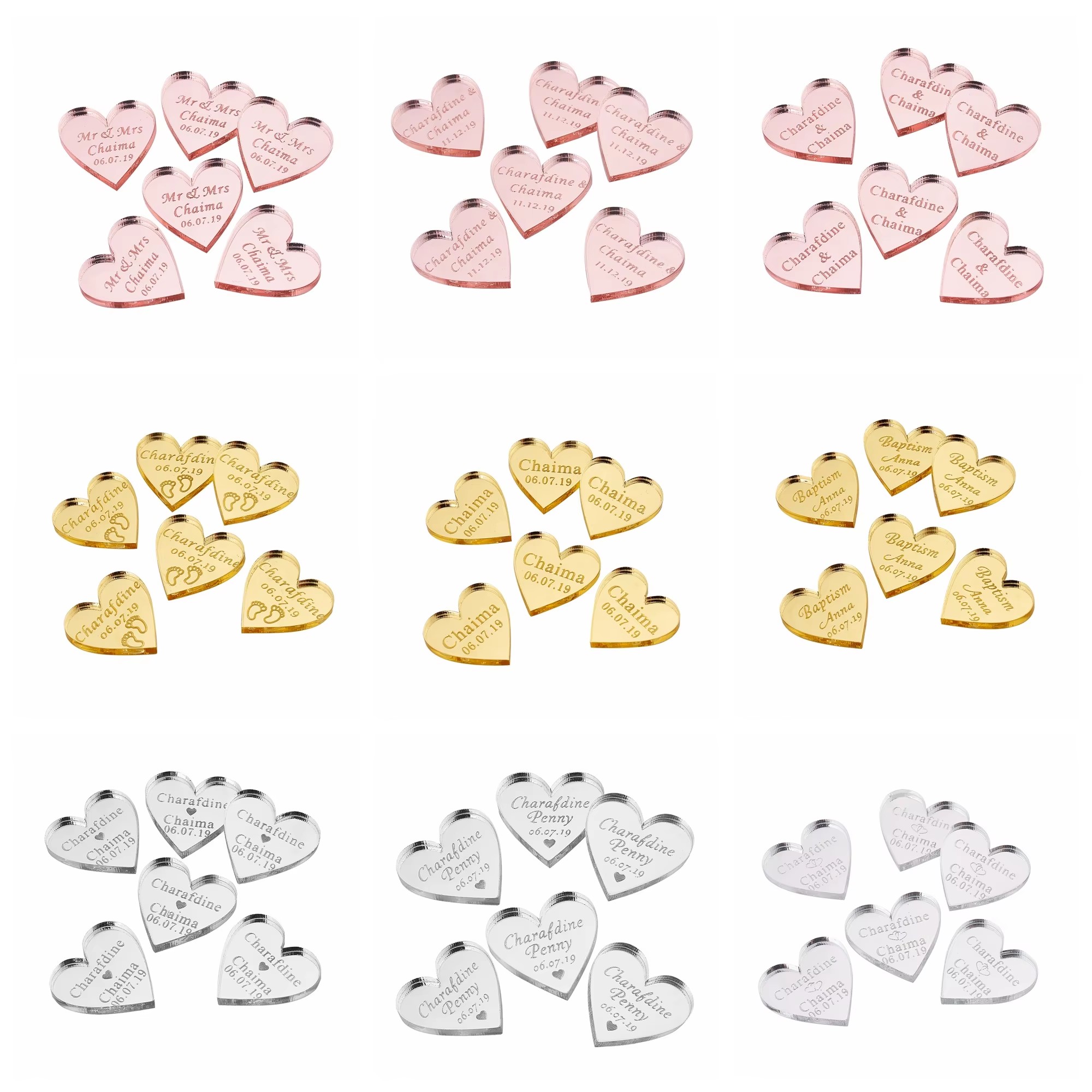 20/50/100Pcs Personalized Acry - Baby Clothing Tags recensie en prijs