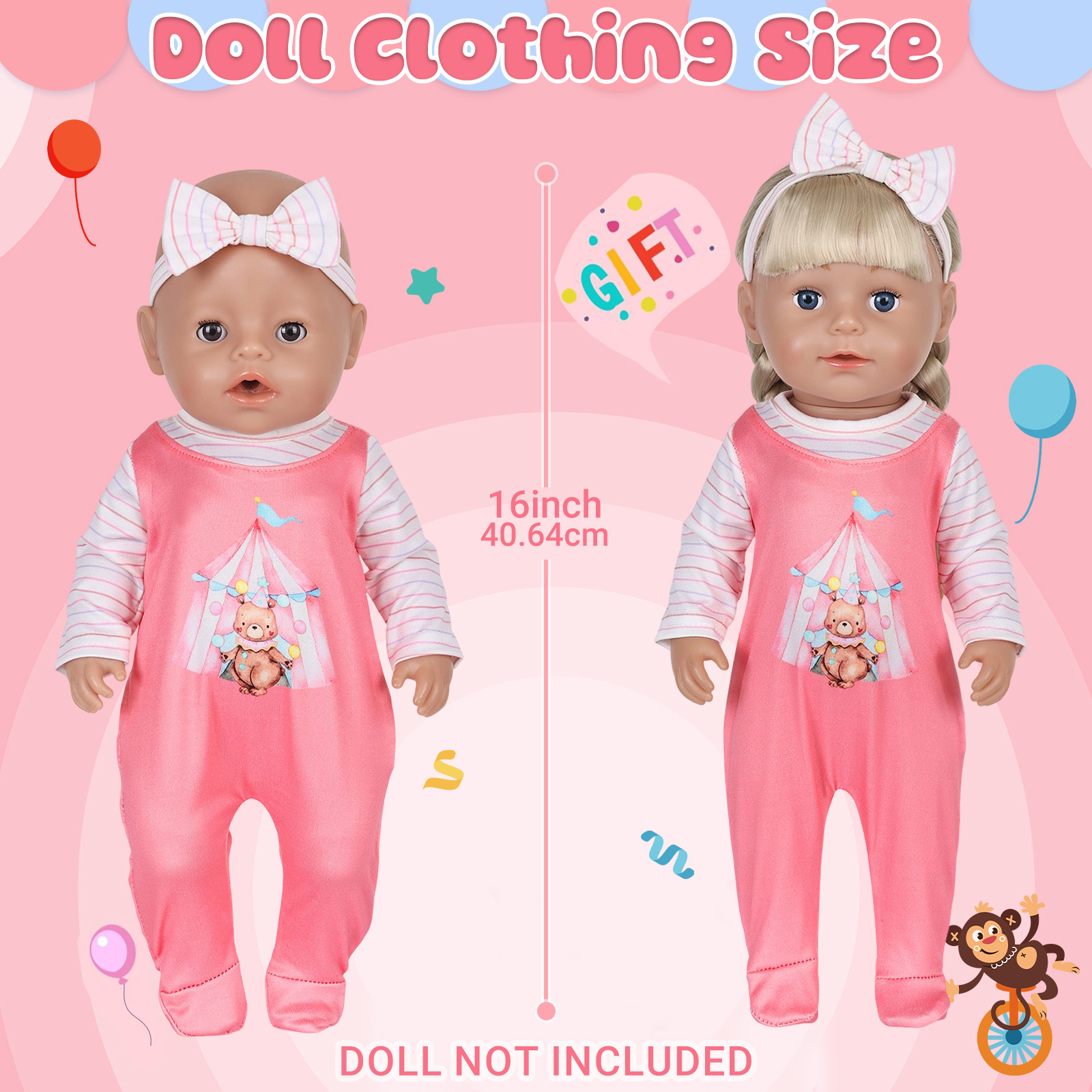 Poppenkleertjes voor 16-18 inc - Baby Clothing Us recensie en prijs