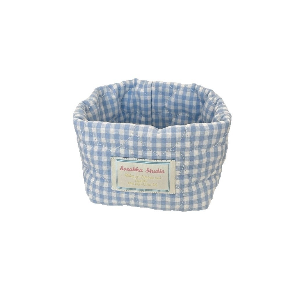 Opbergmand van geruite stof me - Baby Clothing Basket recensie en prijs