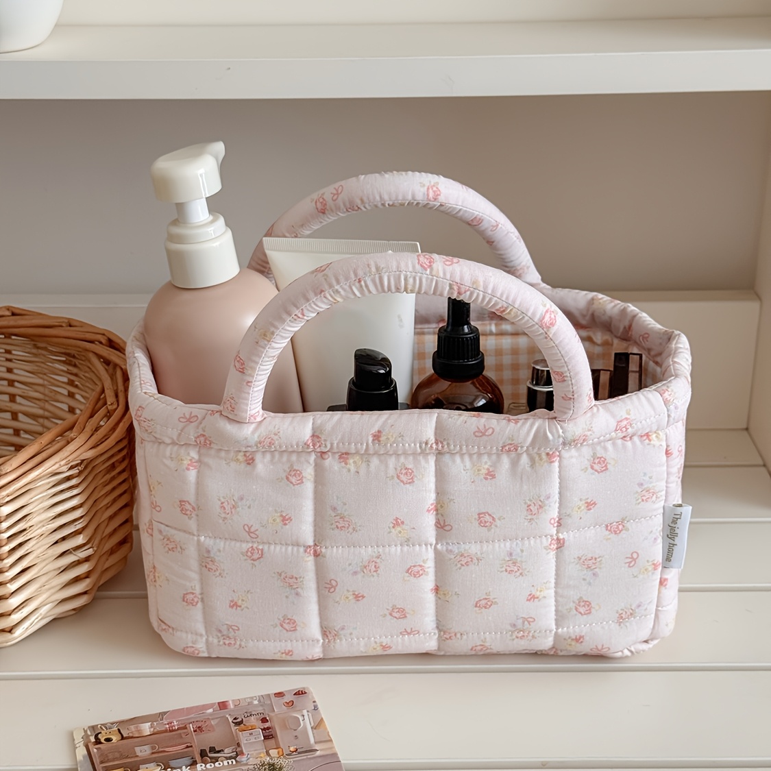 Bloemenkleurige gewatteerde op - Baby Clothing Basket recensie en prijs
