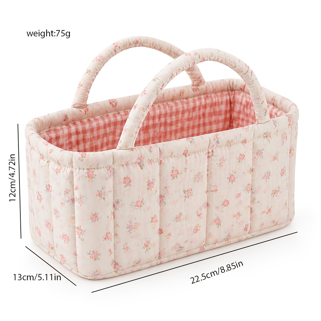 Bloemenkleurige gewatteerde op - Baby Clothing Basket recensie en prijs