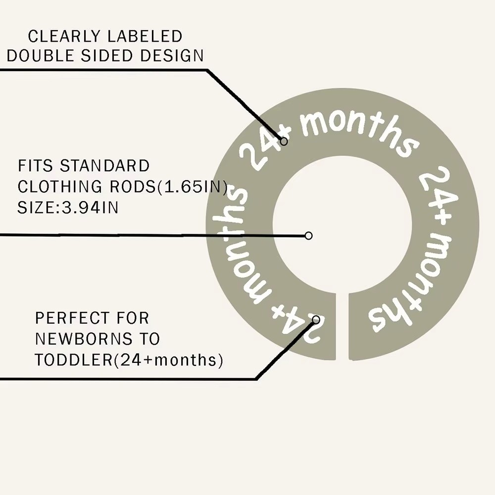 68/9 Stuks Organiserende Hange - Baby Clothing Tags recensie en prijs