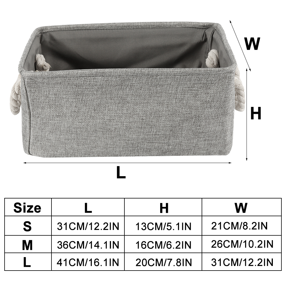 Linnen opbergmand met handvat  - Baby Clothing Basket recensie en prijs