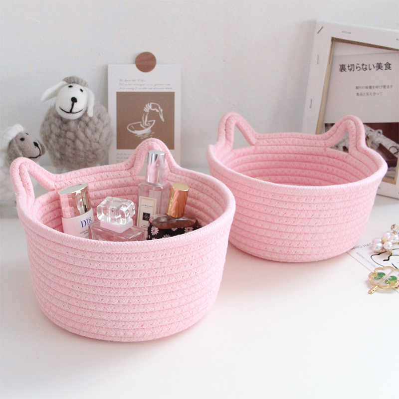 Katoenen Kat Oorvorm Desktop O - Baby Clothing Basket recensie en prijs